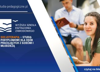 Socjoterapia – studia podyplomowe dla osób pracujących z dziećmi i młodzieżą