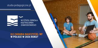 Ile zarabia nauczyciel WF w Polsce w 2026 roku?