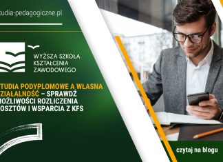 Studia podyplomowe a własna działalność – sprawdź możliwości rozliczenia kosztów i wsparcia z KFS Studia podyplomowe a własna działalność – sprawdź możliwości rozliczenia kosztów i wsparcia z KFS
